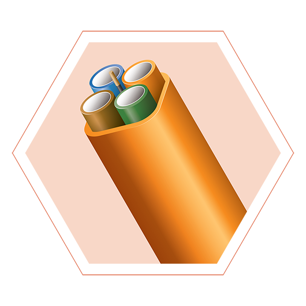 conduit with four path installation